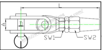 Eye swing quick connector