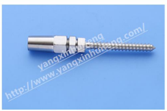 Wood threaded rod type quick coupling