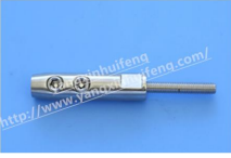 Special straight bar taper inner wire connector with 2 top wires AISI316