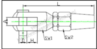 Iron fork type quick joint