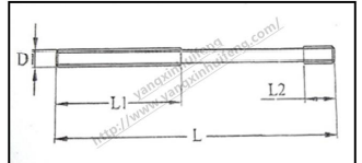 Special straight rod ends