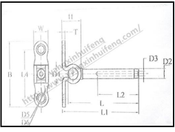 Plane holding swing head connector