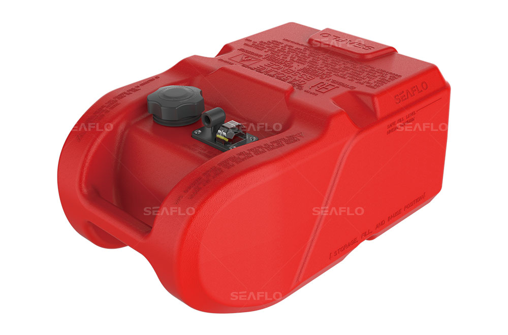 SEAFLO 6 Gallon 24 liter portable marine outdoor engine plastic gasoline tank (with liquid level indicator)