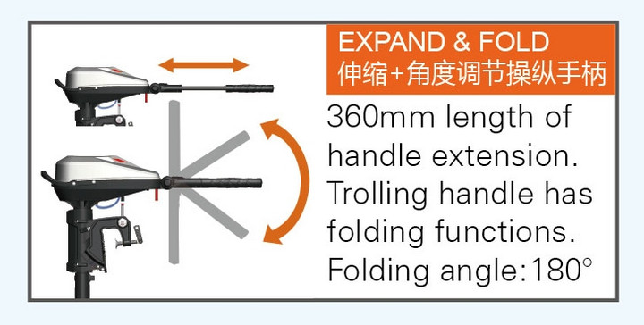 50731-67_B Haswing Transom mount electric trolling motor 8HP/Brushless motor with gear box