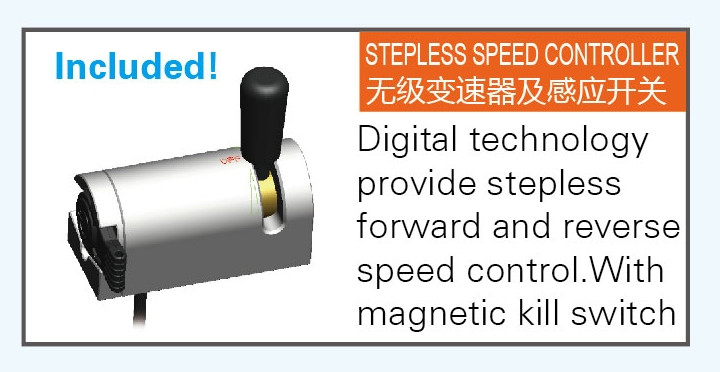 50734-67_B Haswing Transom mount electric trolling motor 10HP/Brushless motor with gear box