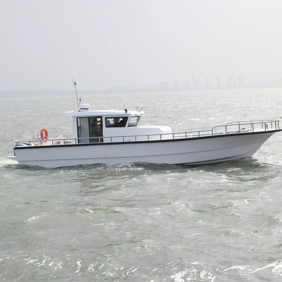 42ft heavy load fiberglass work boat fishing boat sea farming boat