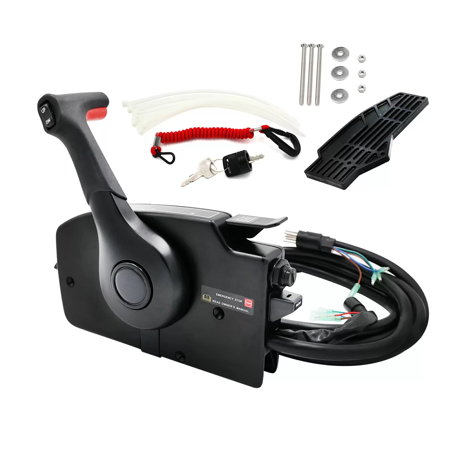 Outboard remote control box for Mercury Engine