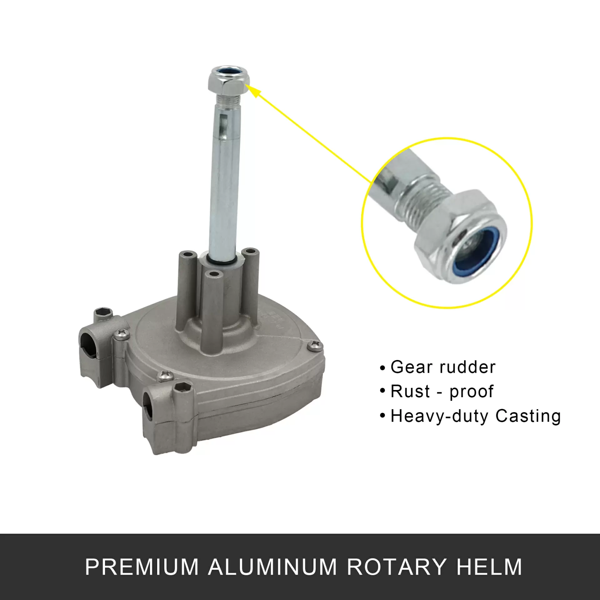 Outboard rotary steering kit gear steering system