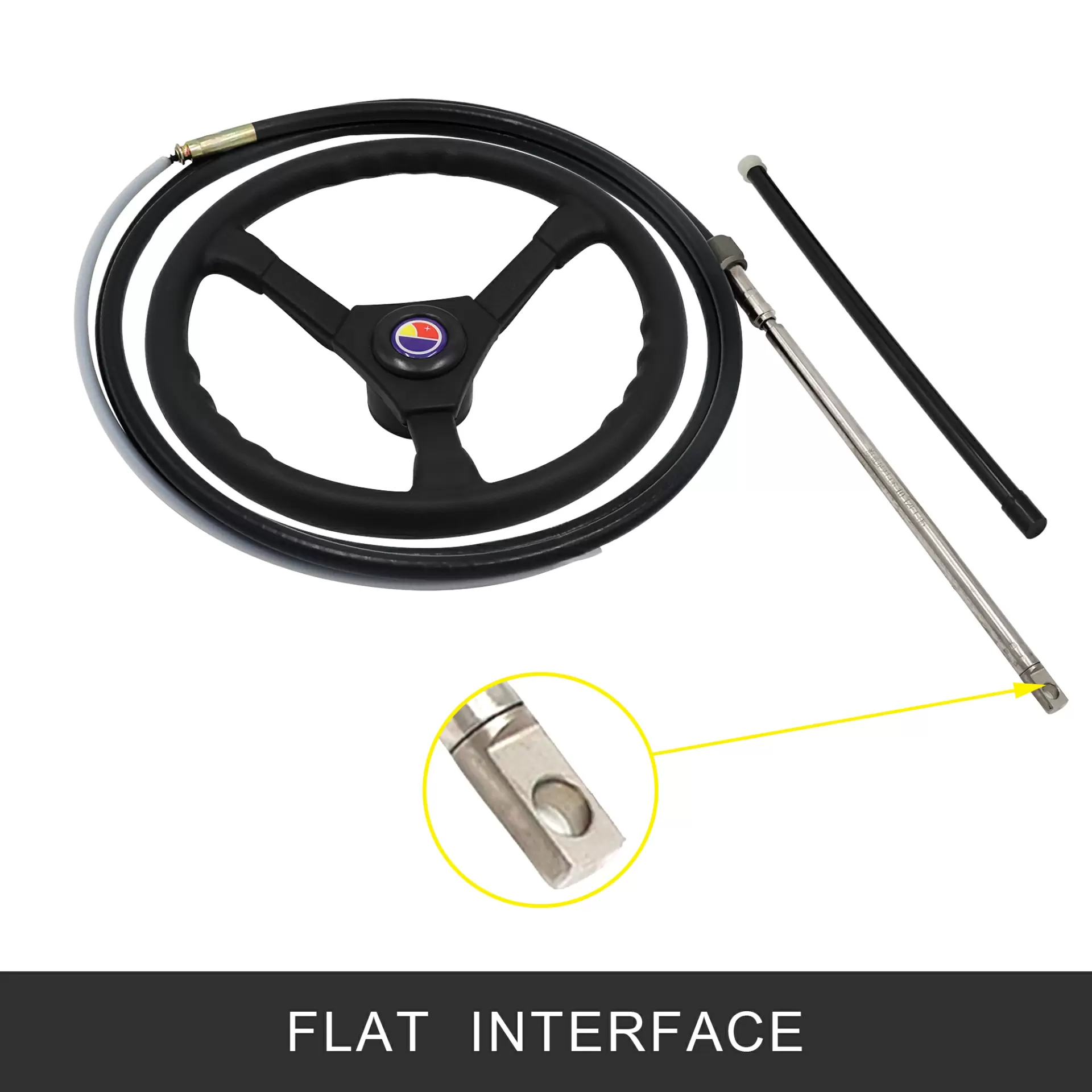 Outboard rotary steering kit gear steering system