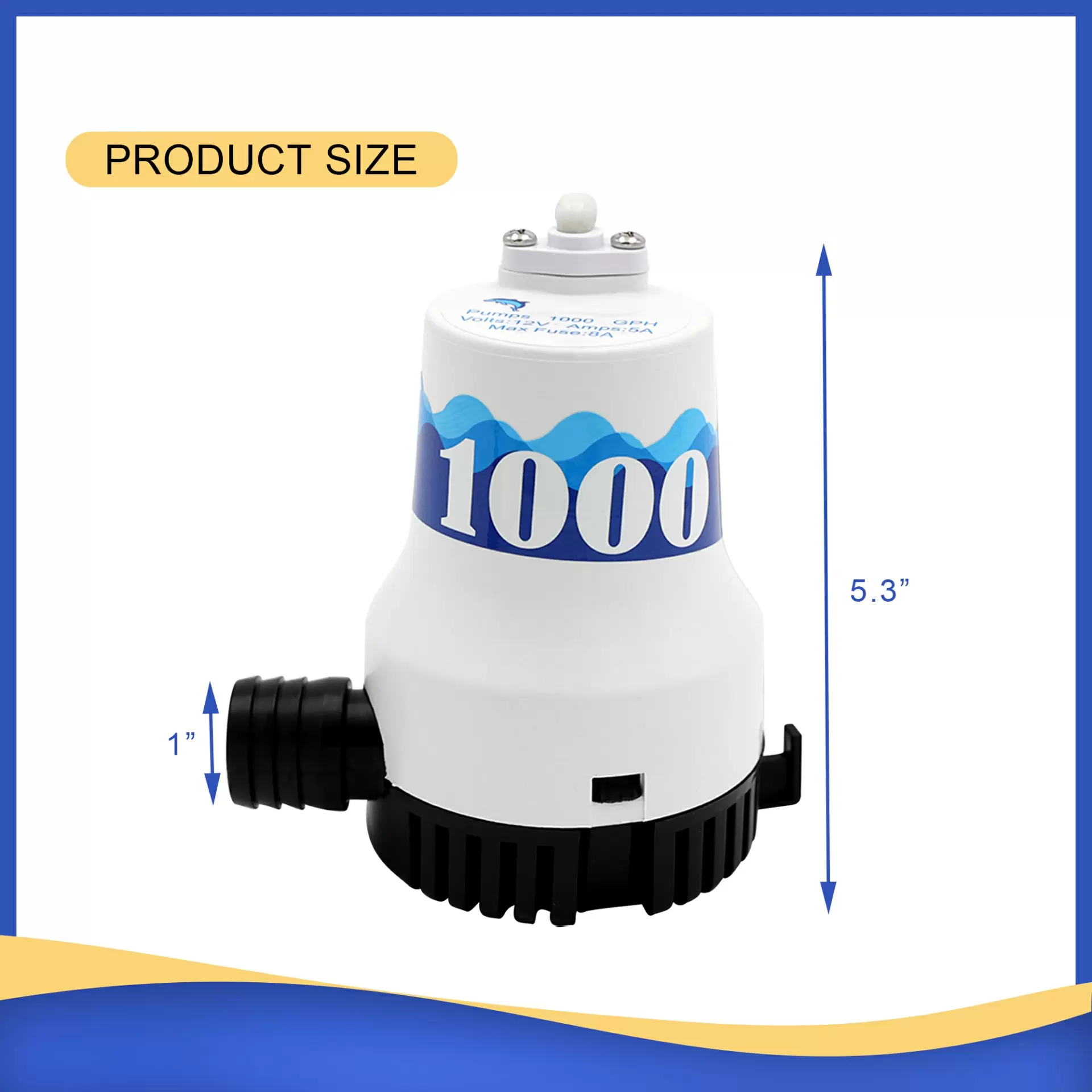 1000 Gph pump - Blue