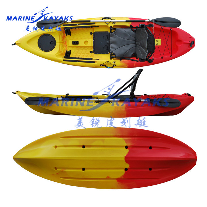 2.85m Outdoor Sit on Top Boat Aluminum Seat Single Fishing Kayak
