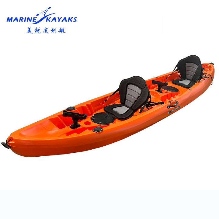Popular Function 2+1 Seater Sit On Top Fishing Kayak With Backseat or Stadium Chair