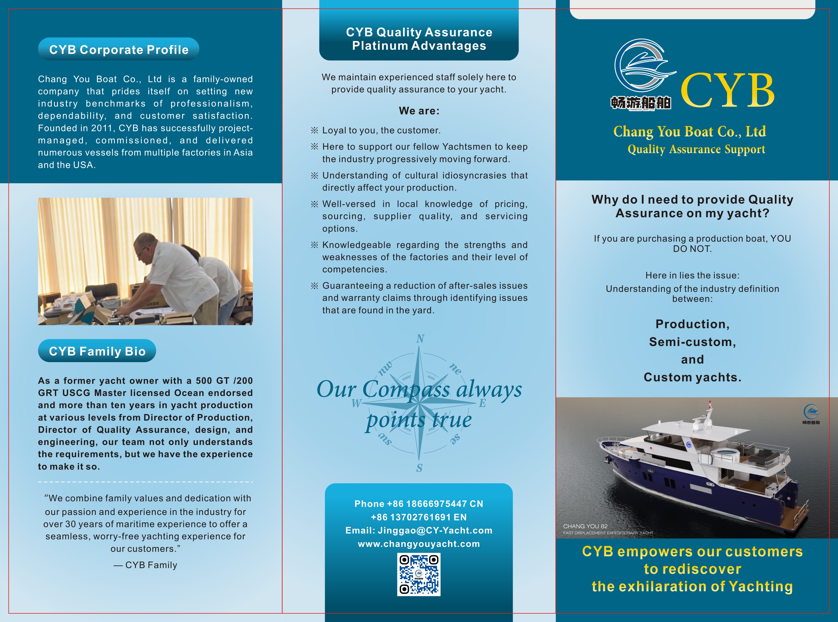 Chang You Yacht Quality Assurance Services