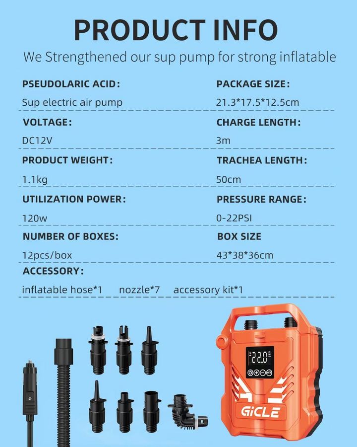 Electric air pump DC12V