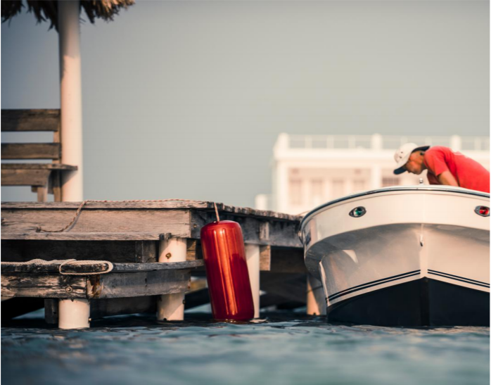 the HTM (hole-through- middle) PVC BOAT FENDER