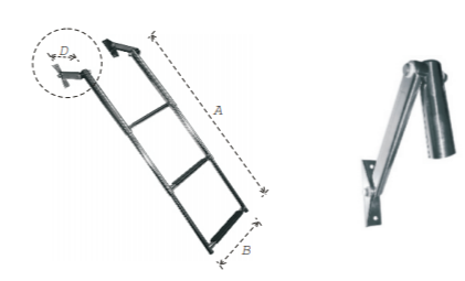 TELESCOPIC LADDERAISl316,WIDE STEPS
