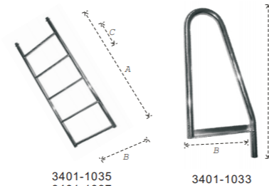 DOCK LADDER AISI316