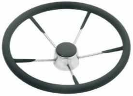 STEERING WHEEL AISI 316,FOAM COATED Soft PVC-COATED for better grip.