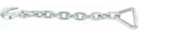 b)CHAIN WITH ONE END DELTA-RING OTHER END GRAB HOOKelectric galvanized