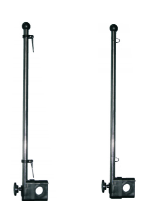 FLAG POLEAISl304 The pvc holder can fit pipe dia, 22+25mm, becauseof changeable inserts.