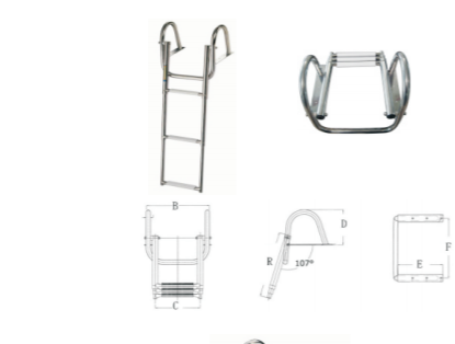 Telescopic Ladder with Handrail