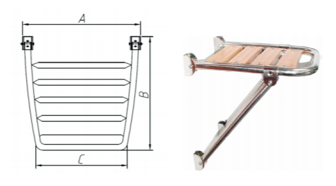 PLATFORM Made from AISl316 and teakwood.