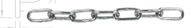 MOORING CHAIN DIN763,LONG LINK, HOT DIPPED GALV.