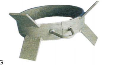 P-RING Made from steel, painted withantirust paint or hot dipped galv.