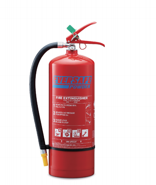 PORTABLE 6KG DRY POWDER FIRE EXTINGUISHER(PRESSURE STORAGE TYPE) EED-6