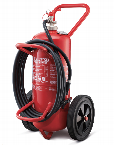WHEELED 25KG DRY POWDER FIRE EXTINGUISHER (PRESSURE STORAGE TYPE) MPM-25