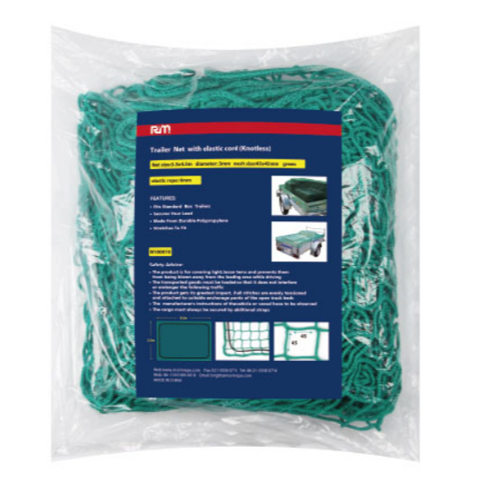 N100010 Trailer Net with elastic cord (Knotless)