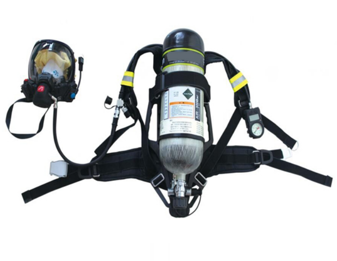 Self-contained positive pressure fire air breathing apparatus