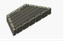 Semi-hexagonal dock floating block