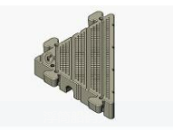 Triangle wharf floating block