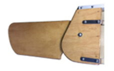 OPBS409 Marine Plywood Kick Up Rudder, Tiller&Extention