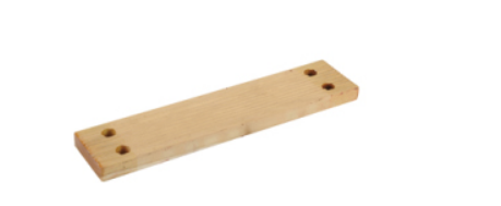 Short wooden pedal