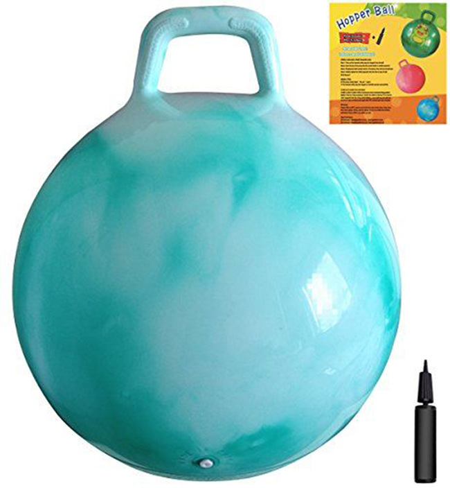 Children's inflatable space bouncing ball Hippie jumping riding toy sports handle ball