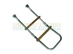 S.S AISI 316 LADDER FOR PLATFORM +Teak 3steps