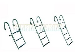 S.S AISI 316 FOLDING LADDER WITH HANDRAIL 3/4/5 STEPS