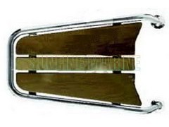 WOOD PLATFORM;SUS316; +Teak; 330x750mm