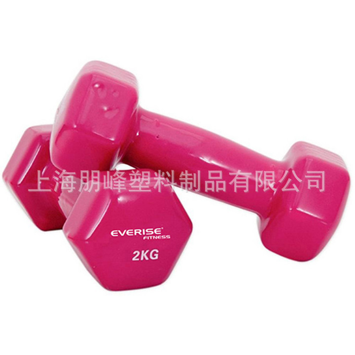 Color PVC coating gym dumbbell strength training bodybuilding and weight loss fitness equipment