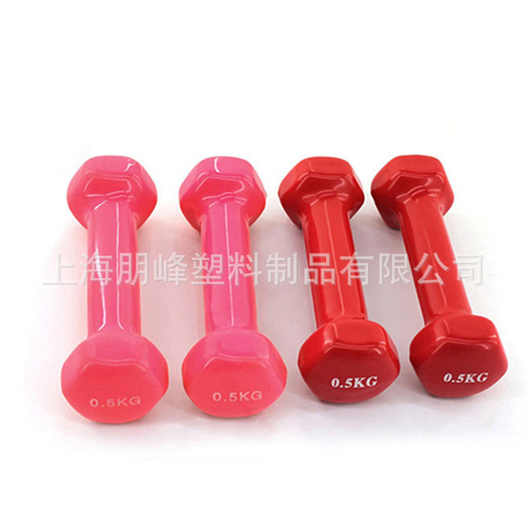 Color PVC coating gym dumbbell strength training bodybuilding and weight loss fitness equipment
