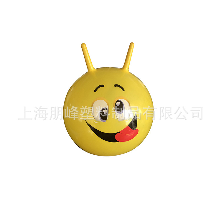 Explosion proof, safe and durable PVC bouncing ball children's toy inflatable bouncing ball cute expression bouncing ball