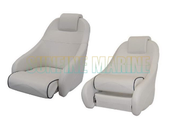 FLIP-UP CHAIR WHITE 9002LG + DARK BLUE 5013DB SEAMS