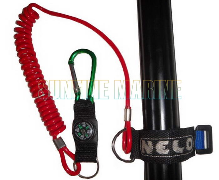 Paddle leash With compass