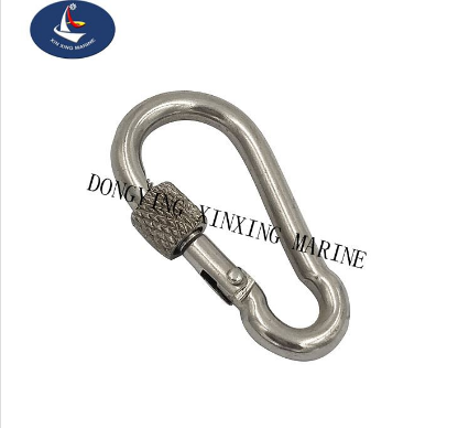 Stainless Steel Spring Snap Hook With Hoop