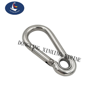 Stainless Steel Spring Snap Hook With Eye