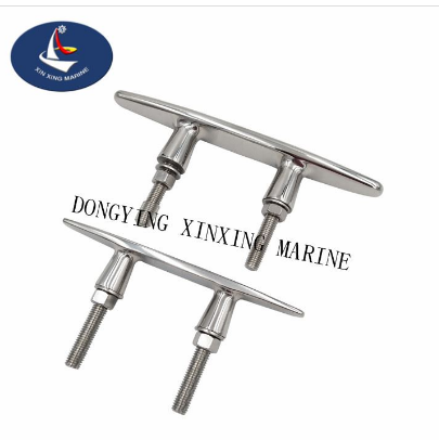 Stainless Steel Flat Rope Cleat with Threaded Stud