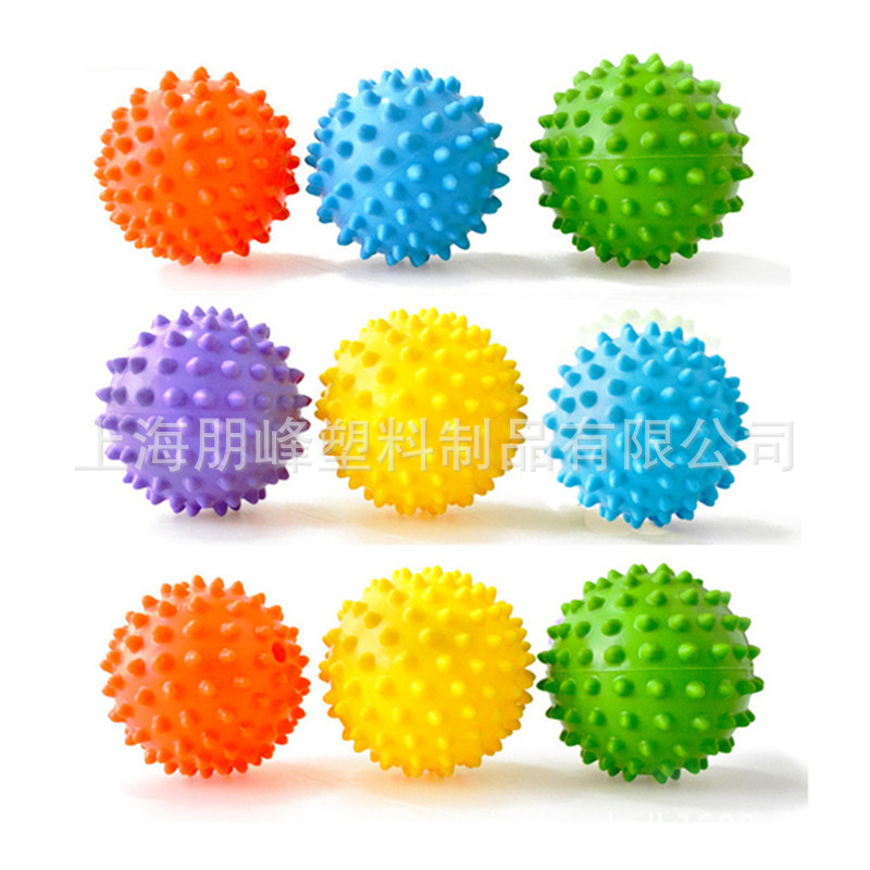 Durable PVC sharp thorn massage ball fitness hand and foot pain relief ball yoga equipment with thorn release ball