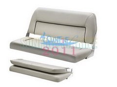 DOUBLE CHAIR,WHITE WITH DARK BLUE LACES